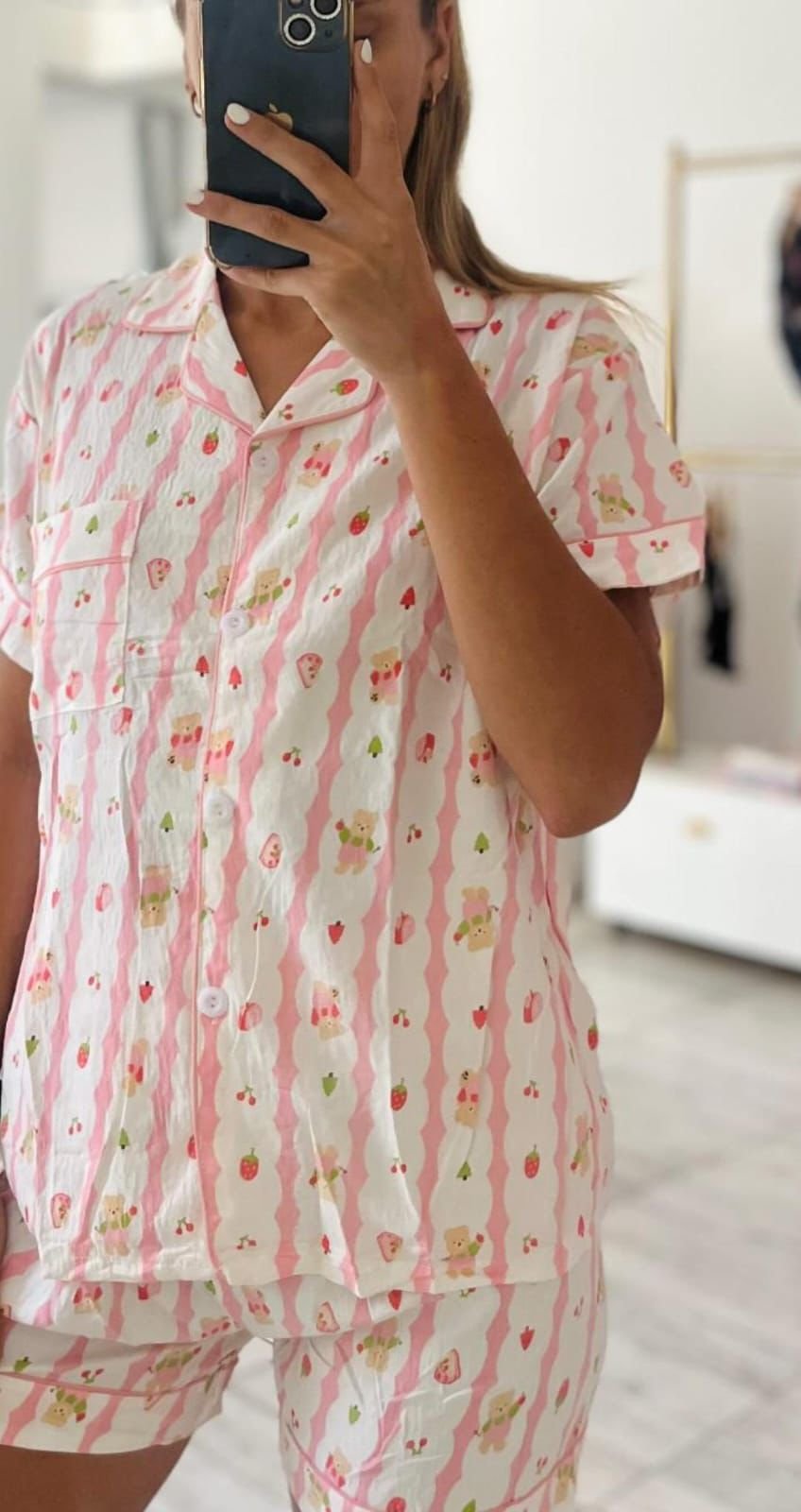 Pijama camisero 3 piezas