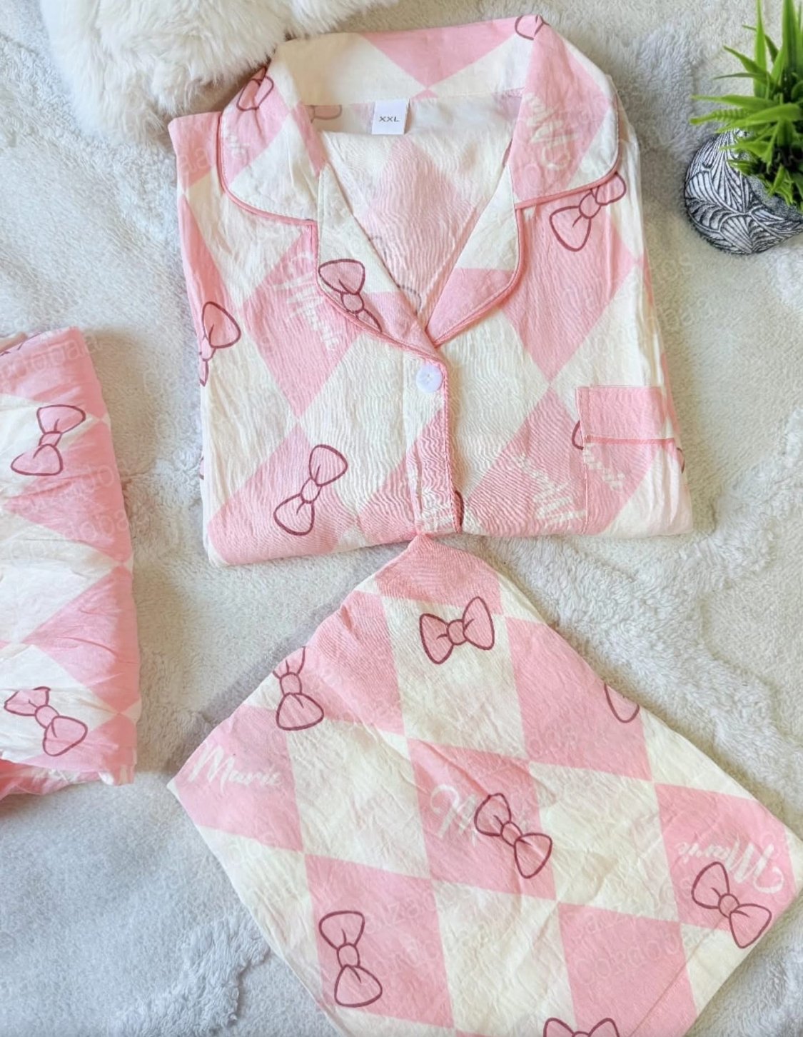 Pijama camisero 3 piezas