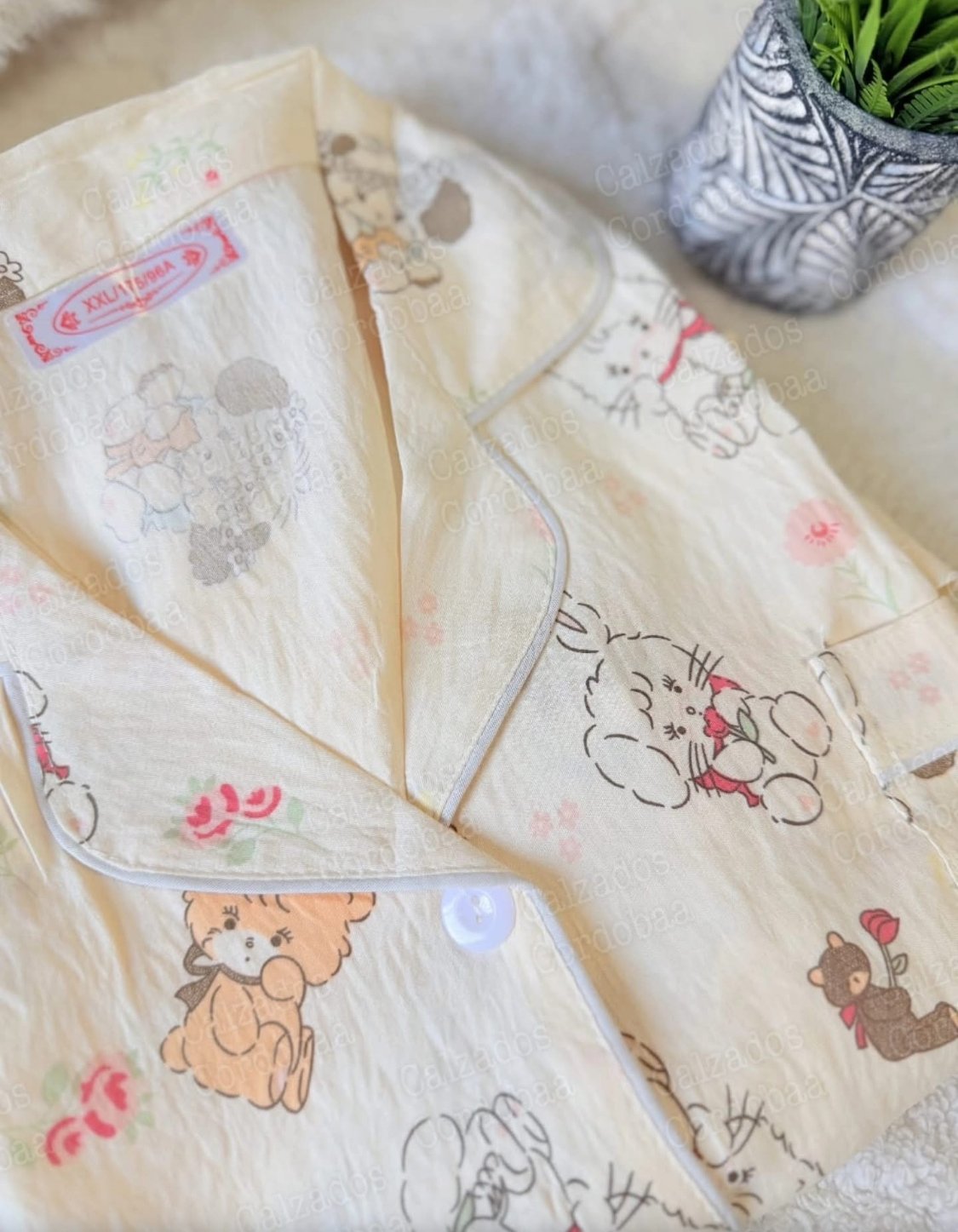 Pijama camisero 3 piezas