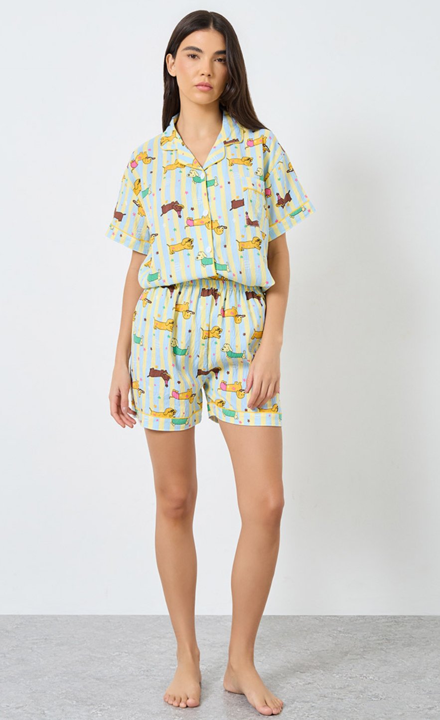 Pijama camisero 3 piezas