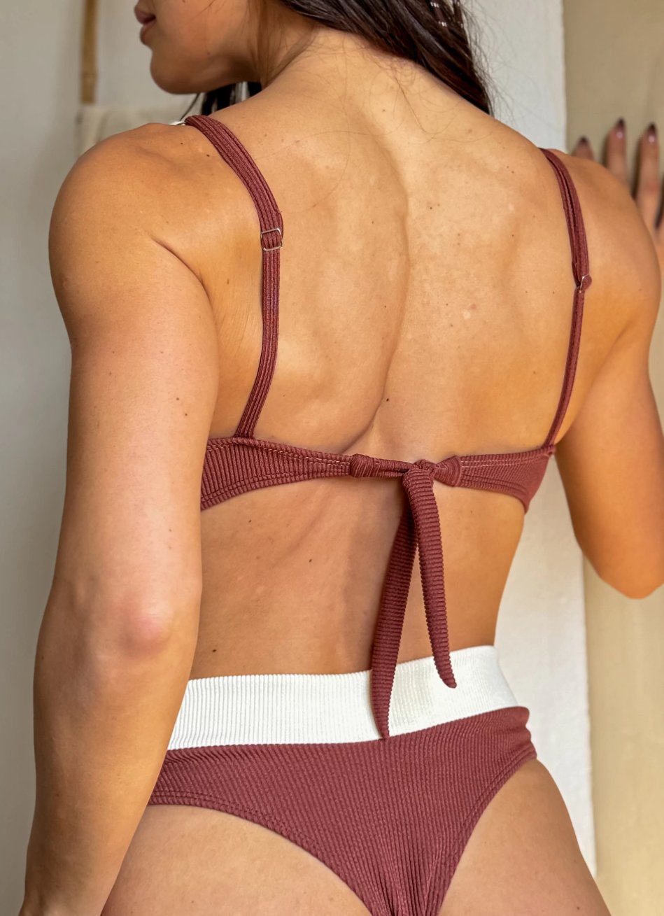 Bikini MAIA CHOCOLATE Y NATURAL